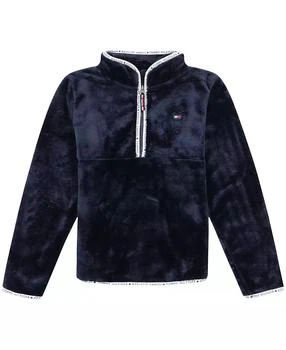 Tommy Hilfiger | Big Girls Quarter Zip Plush Sweatshirt,商家Macy's,价格¥149