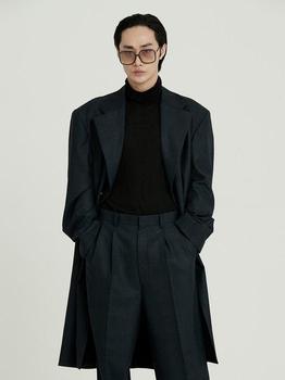 商品sunnus | Wool Three Button Oversized Coat Blue,商家W Concept,价格¥3607图片