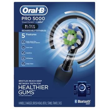 商品Oral-B | Pro 5000 SmartSeries Electric Toothbrush with Bluetooth Connectivity,商家Walgreens,价格¥1145图片