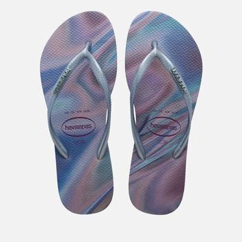 推荐Havaianas Women's Slim Iridescent Flip Flops - Quiet Lilac商品