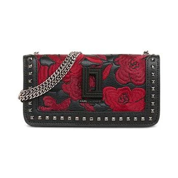 Karl Lagerfeld Paris | Lafayette Tapestry Leather Wallet on a Chain,商家Macy's,价格¥459