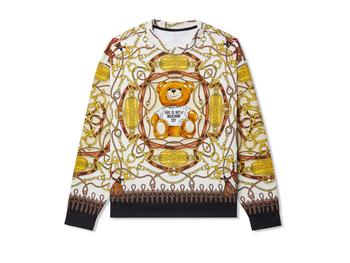 春装莫斯奇诺围巾, Moschino | Military Teddy Scarf Print Sweatshirt商品图片 