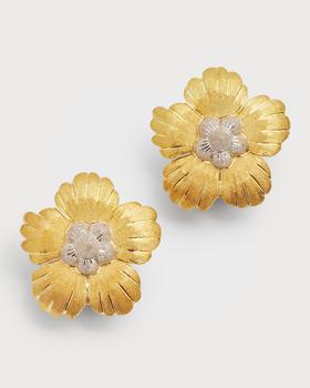 商品Buccellati | 18K Yellow and White Gold Olimpia Flower Earrings,商家Neiman Marcus,价格¥28948图片