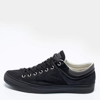 推荐Louis Vuitton Black Nylon and Leather Low-Top Sneakers Size 44.5商品