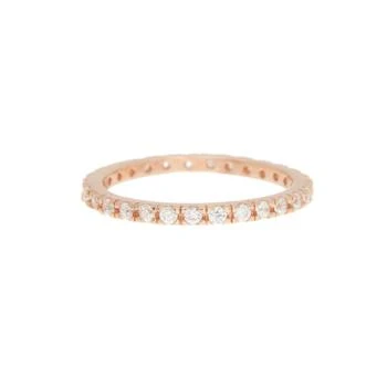 ADORNIA | Crystal Eternity Band Ring  rose gold,商家Premium Outlets,价格¥346