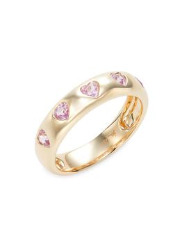 商品14K Yellow Gold & Pink Sapphire Ring图片