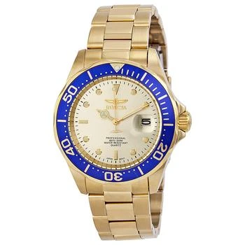 Invicta | Pro Diver Light Champagne Dial Gold Ion-plated Men's Watch 14124,商家Jomashop,价格¥392