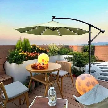 Streamdale Furniture | Streamdale 10 FT Outdoor Patio Umbrella Solar Powered LED Lighted Sun Shade,商家Premium Outlets,价格¥1982