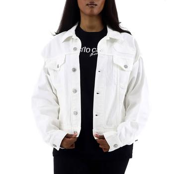 商品MM6 | Ladies White Cut-out Detail Denim Jacket,商家Jomashop,价格¥1706图片