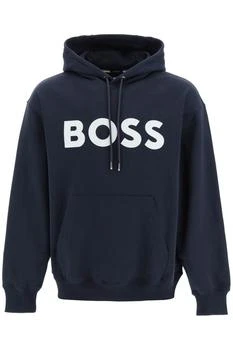 Hugo Boss | Boss Hugo Boss Logo Printed Drawstring Hoodie 4.7折起, 独家减免邮费