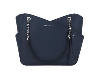 推荐Michael Kors Jet Set Travel X Chain Saffiano Leather Shoulder Tote Bag商品