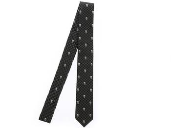 product Alexander McQueen Skull Embroidered Tie - Only One Size image