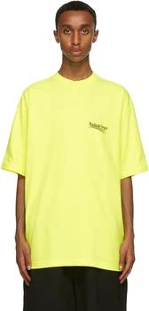 Balenciaga | Yellow Political Campaign T-Shirt 