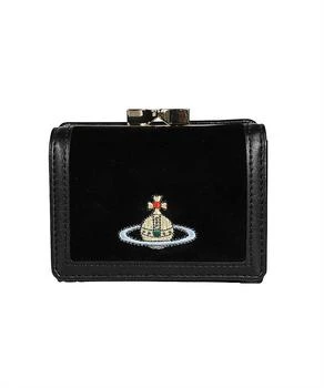 推荐Vivienne westwood embroidered orb small frame wallet商品