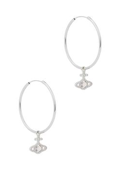 Vivienne Westwood | Olympia orb silver-tone hoop earrings商品图片,