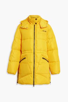 Ganni | Zip-detailed quilted shell hooded down jacket商品图片,4折×额外7.5折, 额外七五折