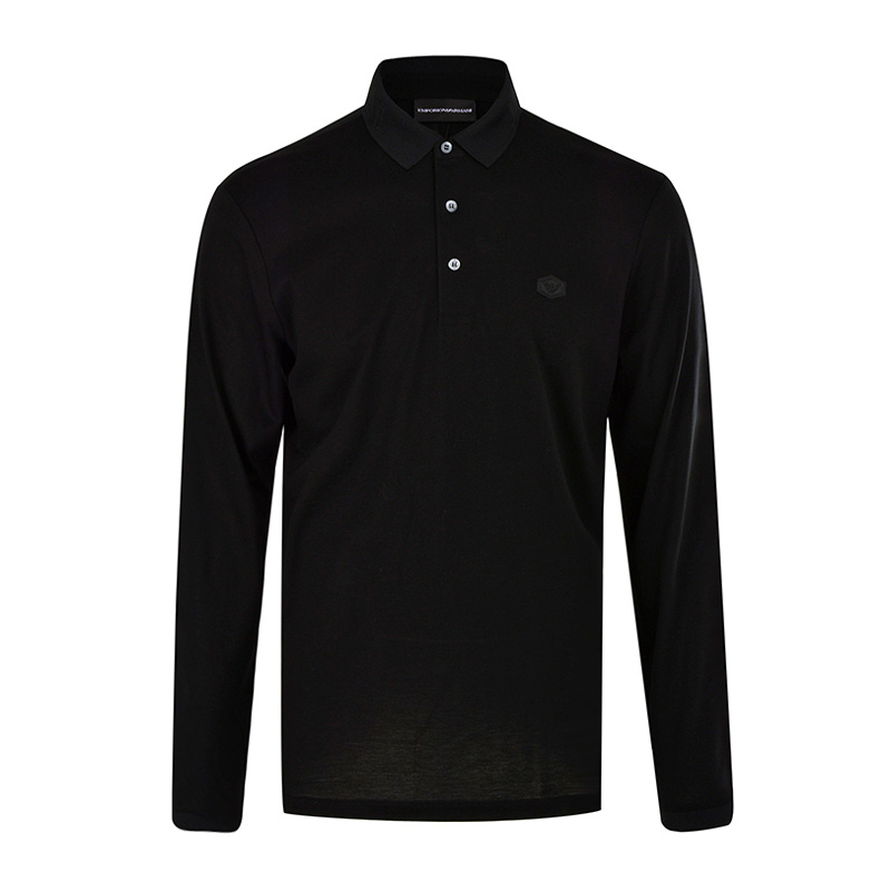 推荐Emporio Armani 安普里奥 阿玛尼 男士黑色长袖Polo衫 6G1FN3-JBQZ-F056商品