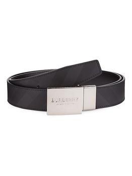 Burberry | Reversible Logo Plaque  Cut-To-Size Leather Belt商品图片,额外7折, 额外七折