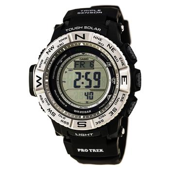 商品Casio | Casio PRW3500-1 Men's Protrek Tough Solar Digital Grey Dial Black Resin Strap World Time Dive Watch,商家My Gift Stop,价格¥1809图片