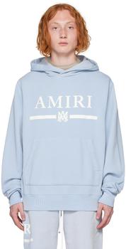 amiri卫衣, AMIRI | Blue MA Bar Hoodie商品图片 