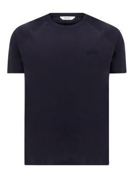 ZZEGNA | Z ZEGNA 男士深蓝色棉质短袖T恤 VW348-ZZ638-B09商品图片,满$100享9.5折, 满折