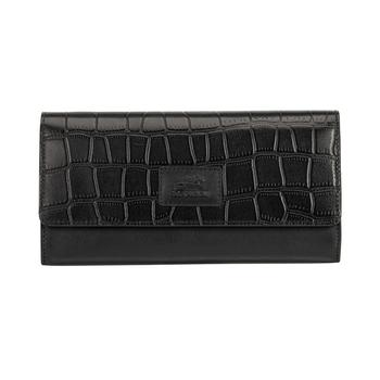 Vicenzo Leather, Mancini Leather Goods | Women's Croco Collection RFID Secure Quadruple Fold Wallet商品图片 
