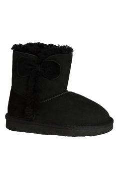Vicenzo Leather包包, Eastern Counties Leather | Eastern Counties Leather Childrens/Kids Coco Bow Detail Sheepskin Boots (Black)商品图片 7.9折