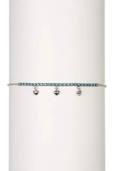 ADORNIA | Adornia Turquoise Hanging Hearts Bracelet silver 独家减免邮费