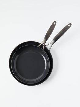Greenpan | Venice Pro Noir Ceramic Non-Stick Frypan, Set of 2 (10"+12") ONE SIZE FITS ALL商品图片,额外9.5折, 额外九五折