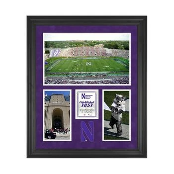 North-western Wildcats Ryan Field Framed 20'' x 24'' 3-Opening Collage