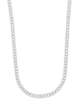 商品Saks Fifth Avenue | 14K White Gold Curb Link Chain Necklace/6.7MM,商家Saks OFF 5TH,价格¥25002图片