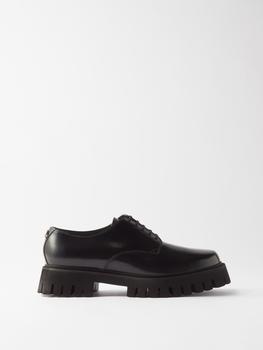 推荐Lug-sole leather Derby shoes商品