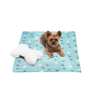 商品Juicy Couture | 2-Piece Set Pet Throw Blanket Bone Pillow, Scottie Hearts,商家Macy's,价格¥231图片