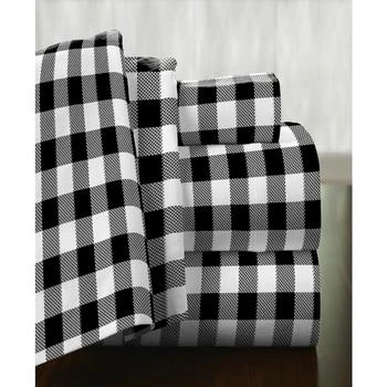 Pointehaven | Buffalo Plaid Superior Weight Cotton Flannel Sheet Set,商家Macy's,价格¥273