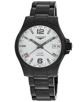 Longines | Longines Conquest V.H.P. GMT Silver Dial Black Steel Men's Watch L3.718.2.76.6 5.6折×额外9折, 额外九折
