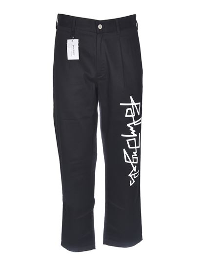Palm Angels | PALM ANGELS 男士黑色棉质休闲裤 PMCA081-F20FA-B001-1001商品图片,满$250享9.8折, 独家减免邮费, 满折