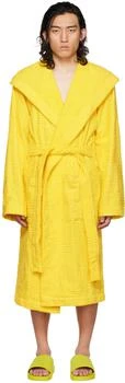 Bottega Veneta | Yellow Intreccio Bath Robe,商家Ssense US,价格¥5163