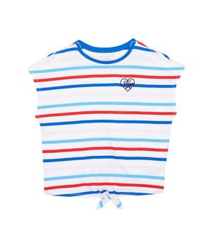 推荐SS Tia Tie Front T-Shirt w/ Velcro Brand Closure At Shoulders (Little Kids/Big Kids)商品
