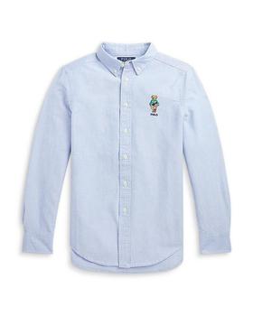 推荐Boys' Polo Bear Cotton Oxford Shirt - Little Kid, Big Kid商品