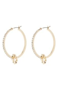 Anne Klein | Pavé Crystal Hoop Earrings,商家Nordstrom Rack,价格¥63