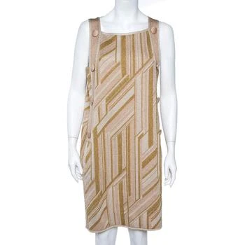 推荐M Missoni Metallic  Zig Zag Pattern Knit Sleeveless Midi Dress L商品