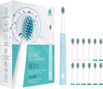 商品PURSONIC | Pursonic Whitening USB Rechargeable Sonic Toothbrush-12 Brush Heads,商家Premium Outlets,价格¥189图片