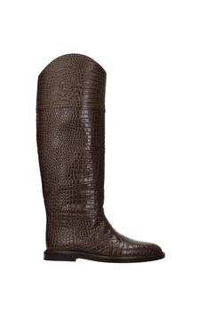 Fendi | Boots Leather Brown Mud商品图片,6.8折