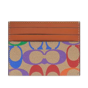 coach山茶花男包, Coach | Coach Rainbow Signature Card Holder商品图片 