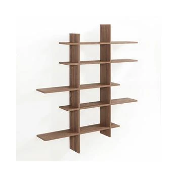 Danya B | Five Level Asymmetric Shelf - Weathered Oak,商家Macy's,价格¥561