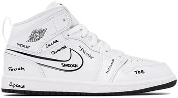 推荐Kids White Jordan 1 Schematic Little Kids Sneakers商品