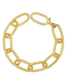 Hoopla Link Bracelet in 24K Gold