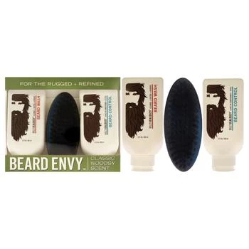 Billy Jealousy | Beard Envy Kit by Billy Jealousy for Men - 3 Pc 3oz Beard Wash, 3oz Beard Control, Brush,商家Premium Outlets,价格¥213