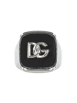 Dolce & Gabbana | DOLCE & GABBANA ENAMEL AND LOGO RING,商家Baltini,价格¥1418