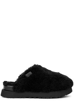 推荐Fuzz Sugar black wool-blend slippers商品